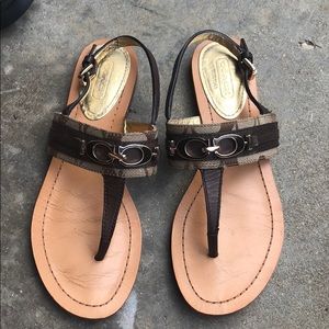Authentic coach sandals